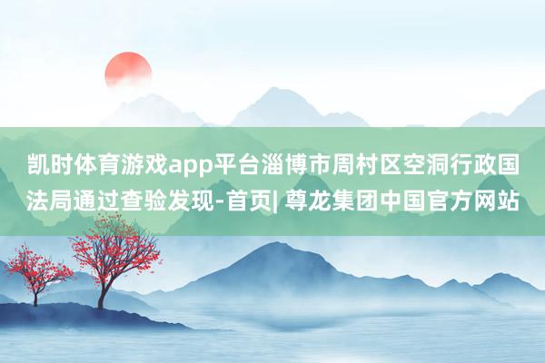 凯时体育游戏app平台　　淄博市周村区空洞行政国法局通过查验发现-首页| 尊龙集团中国官方网站